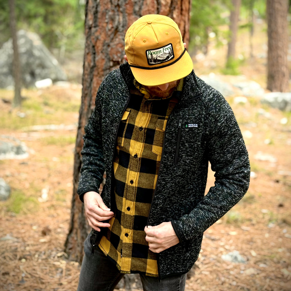 Alpine Knit Full Zip Jacket w / Rooted In The Mountains Label