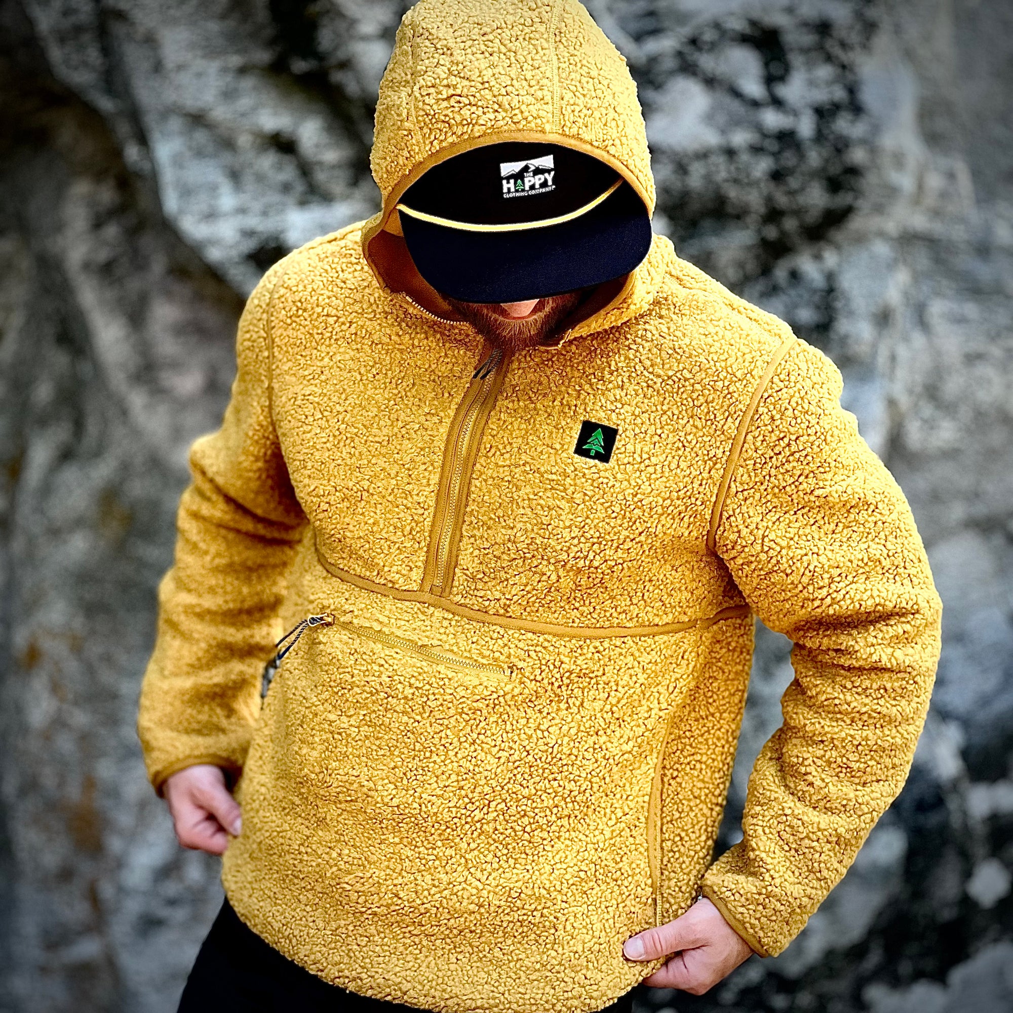 Men's Half Zip Sherpa Hoodie