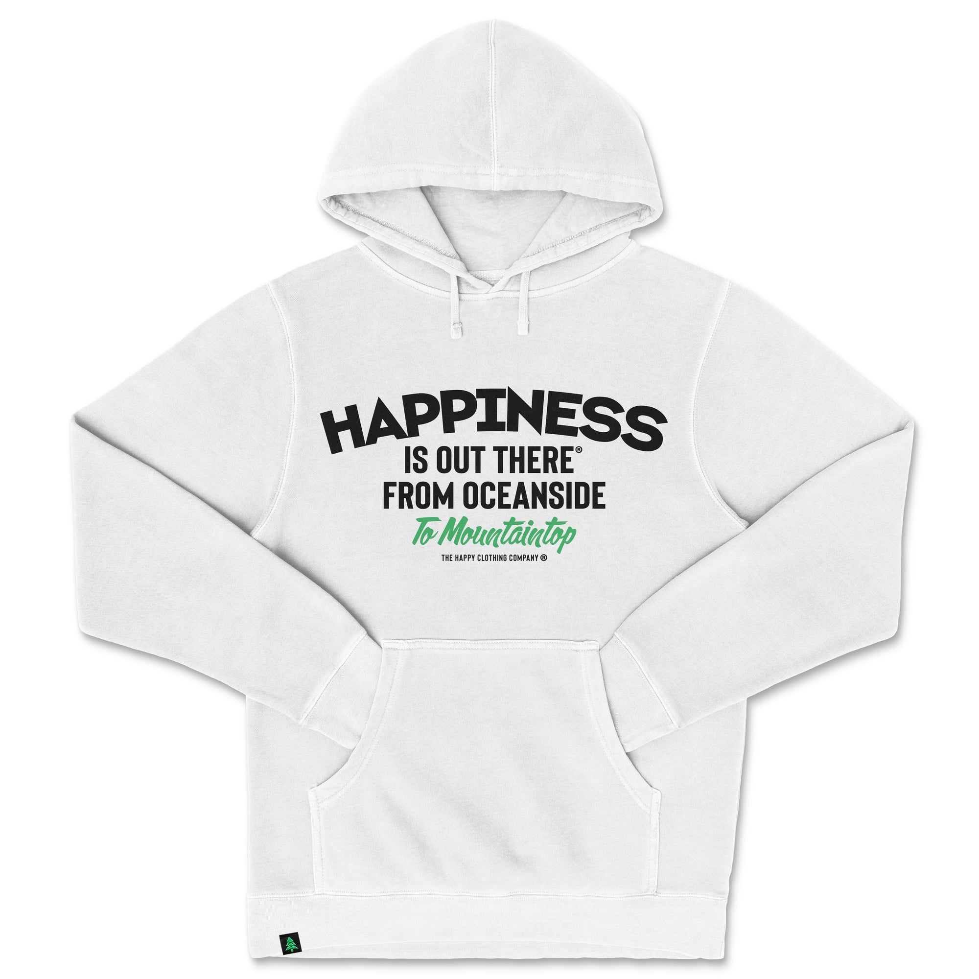 Happiness Is Out There Nature-Dyed Unisex Hoodie
