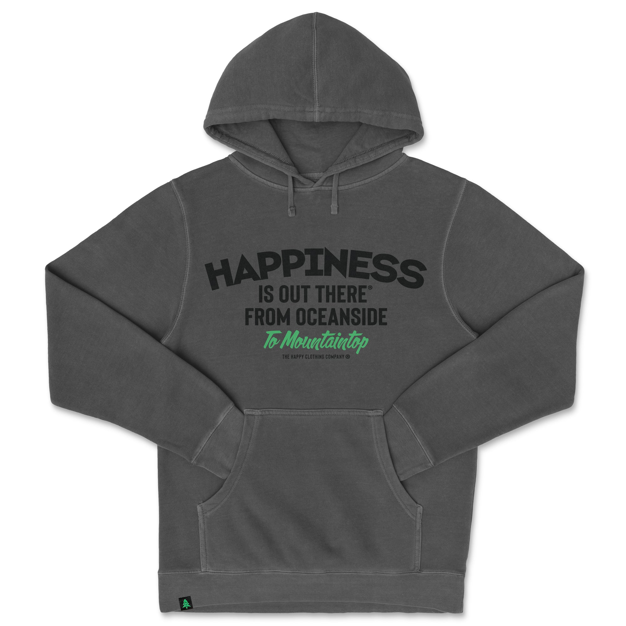 Happiness Is Out There Nature-Dyed Unisex Hoodie