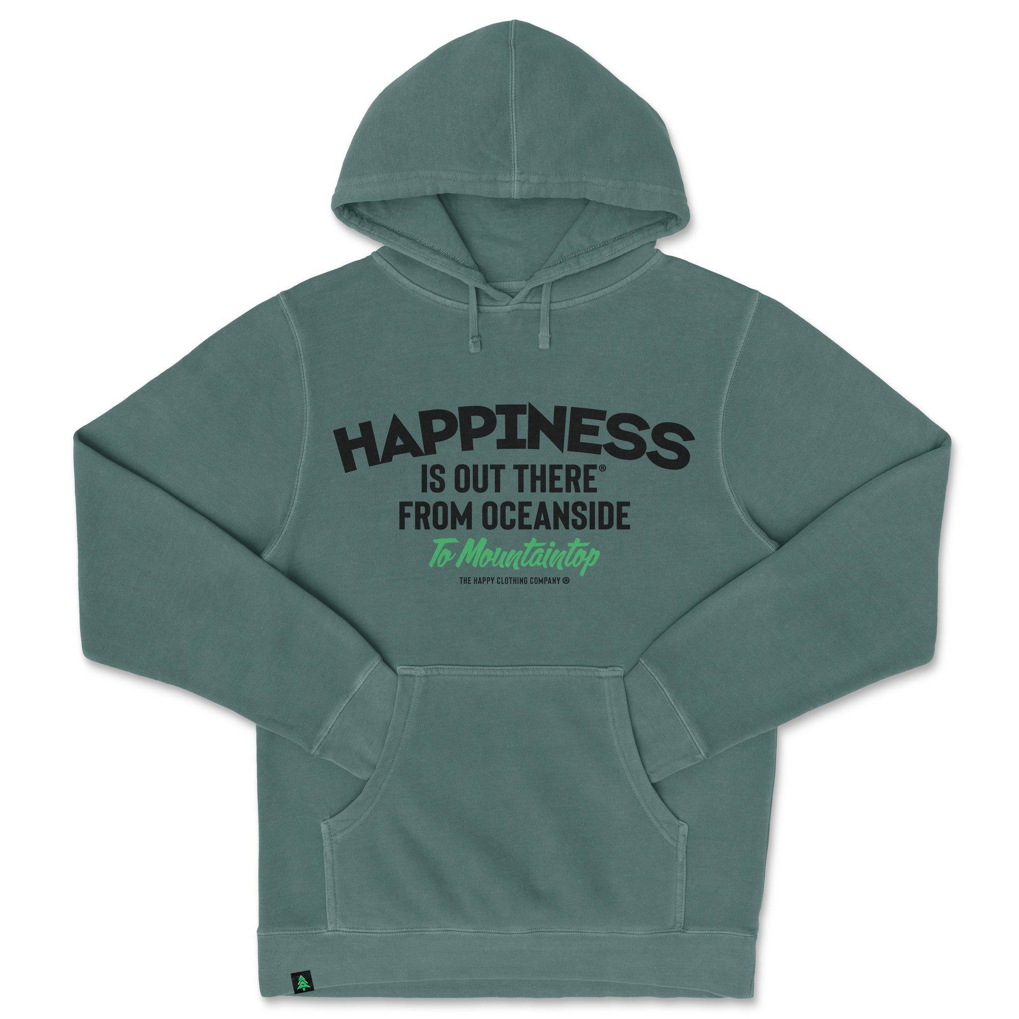 Happiness Is Out There Nature-Dyed Unisex Hoodie