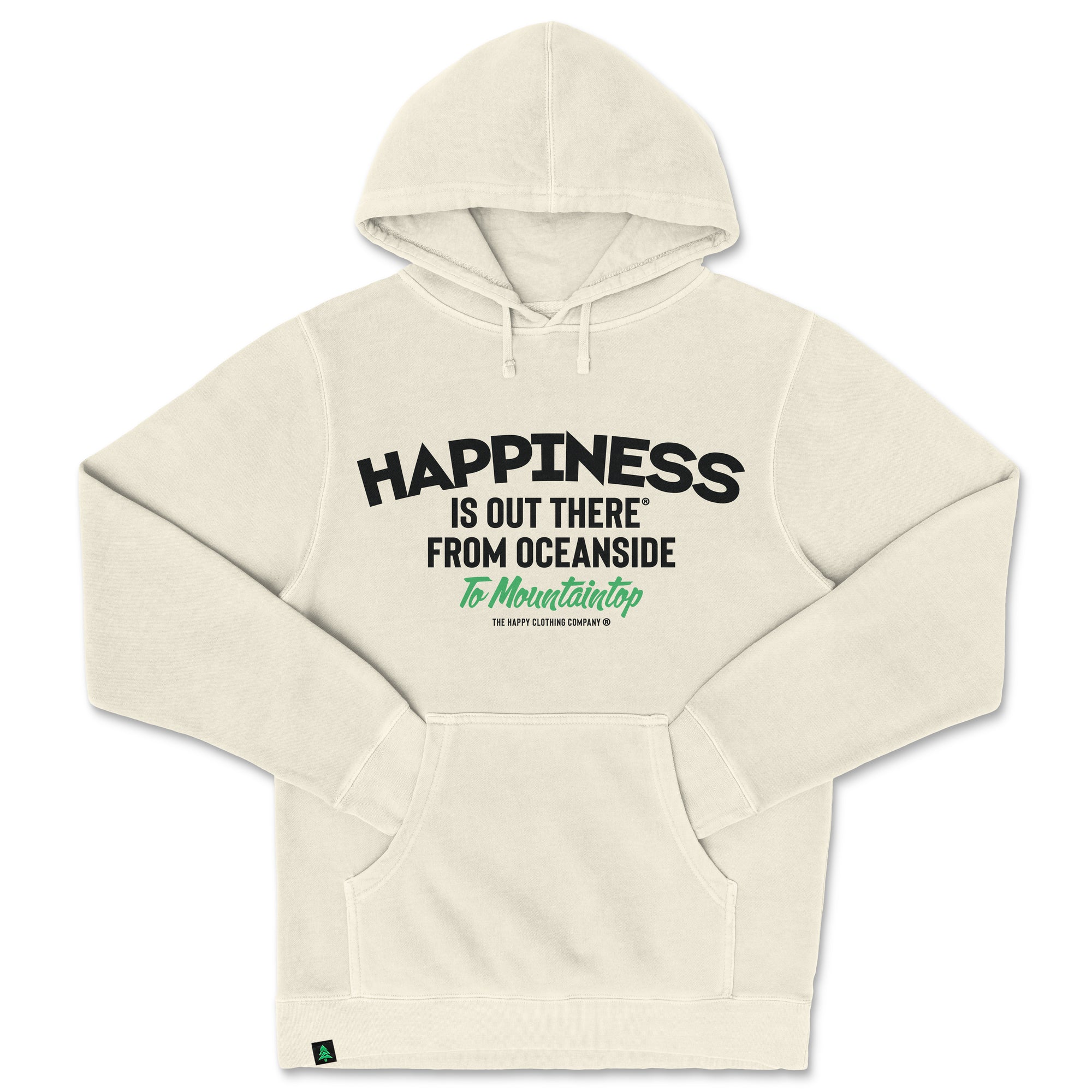 Happiness Is Out There Nature-Dyed Unisex Hoodie