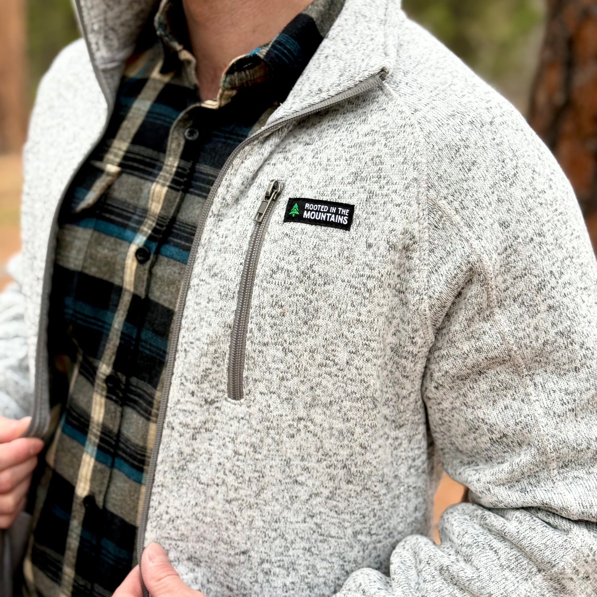 Alpine Knit Full Zip Jacket w / Rooted In The Mountains Label