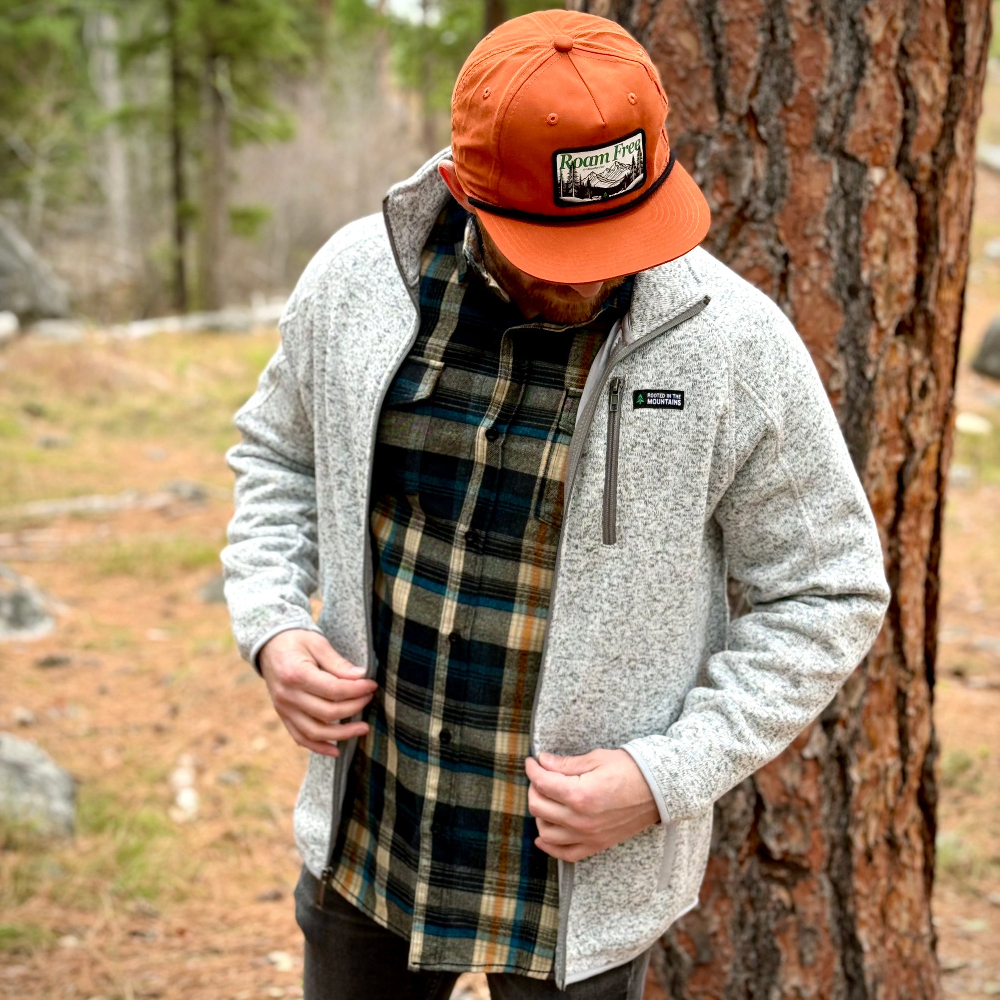 Alpine Knit Full Zip Jacket w / Rooted In The Mountains Label