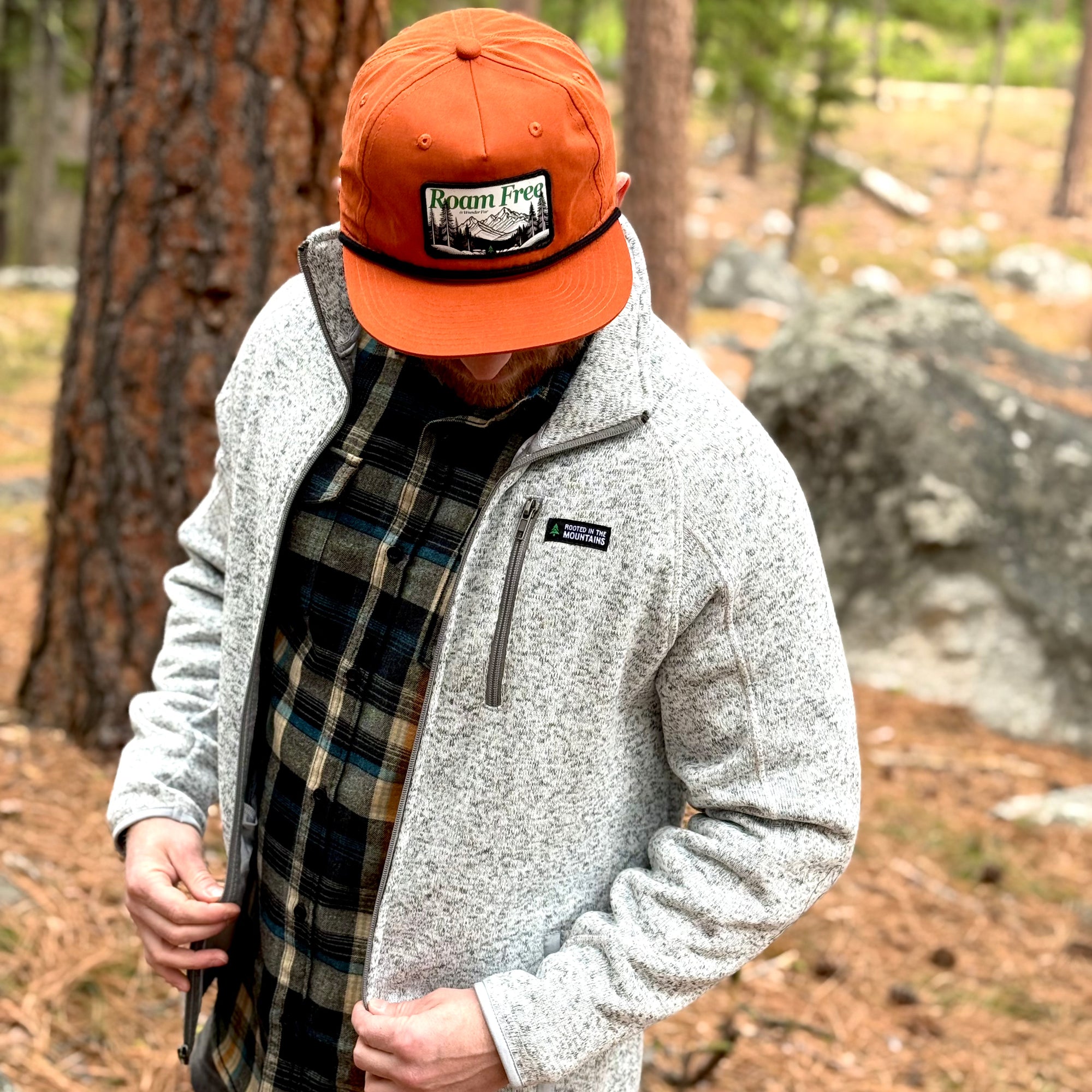 Alpine Knit Full Zip Jacket w / Rooted In The Mountains Label