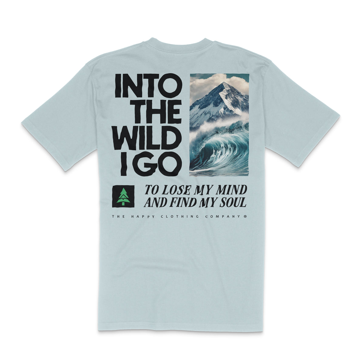 Into The Wild Back Print Surf &amp; Suits Edition &#39;Lifestyle&#39; Tee | Premium Heavyweight |