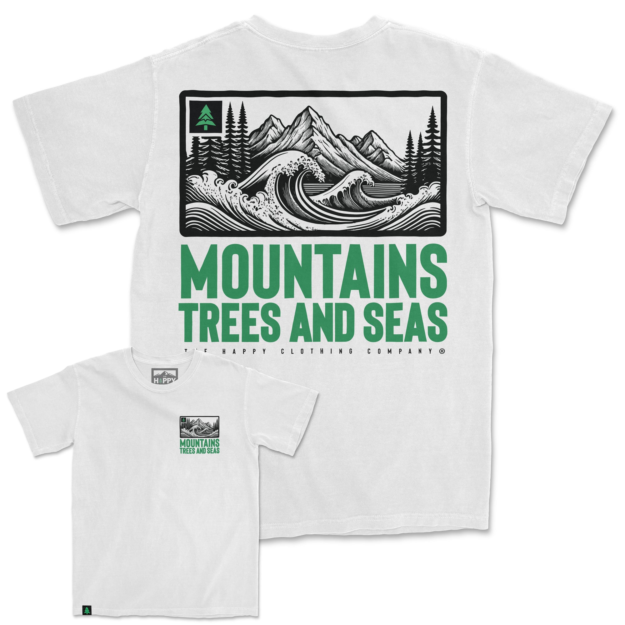 Mountains Trees and Seas Oversized Vintage Tee