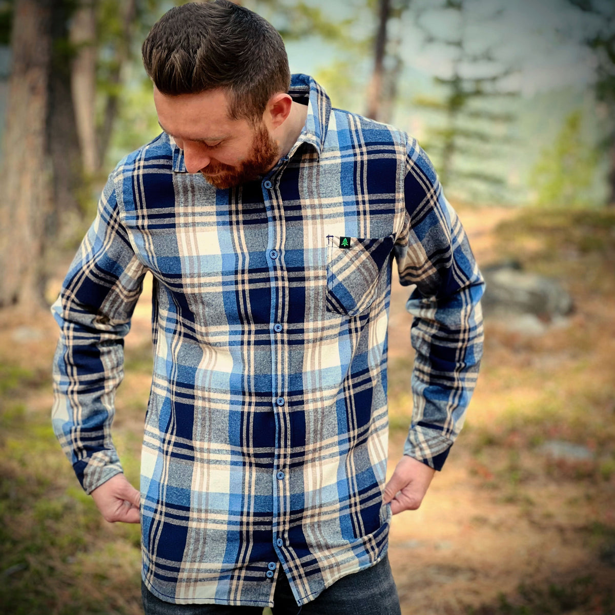 Basecamp Plaid Work Shirt Ocean Edition 🌊 | SINGLE POCKET |