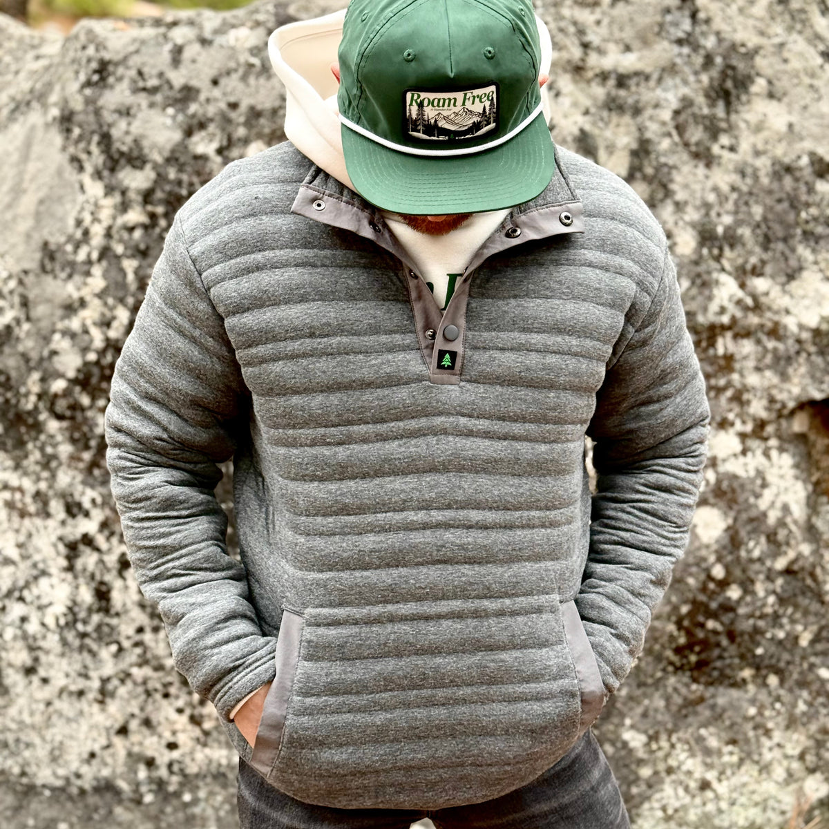 Men&#39;s Horizon Quilted Snap Pullover