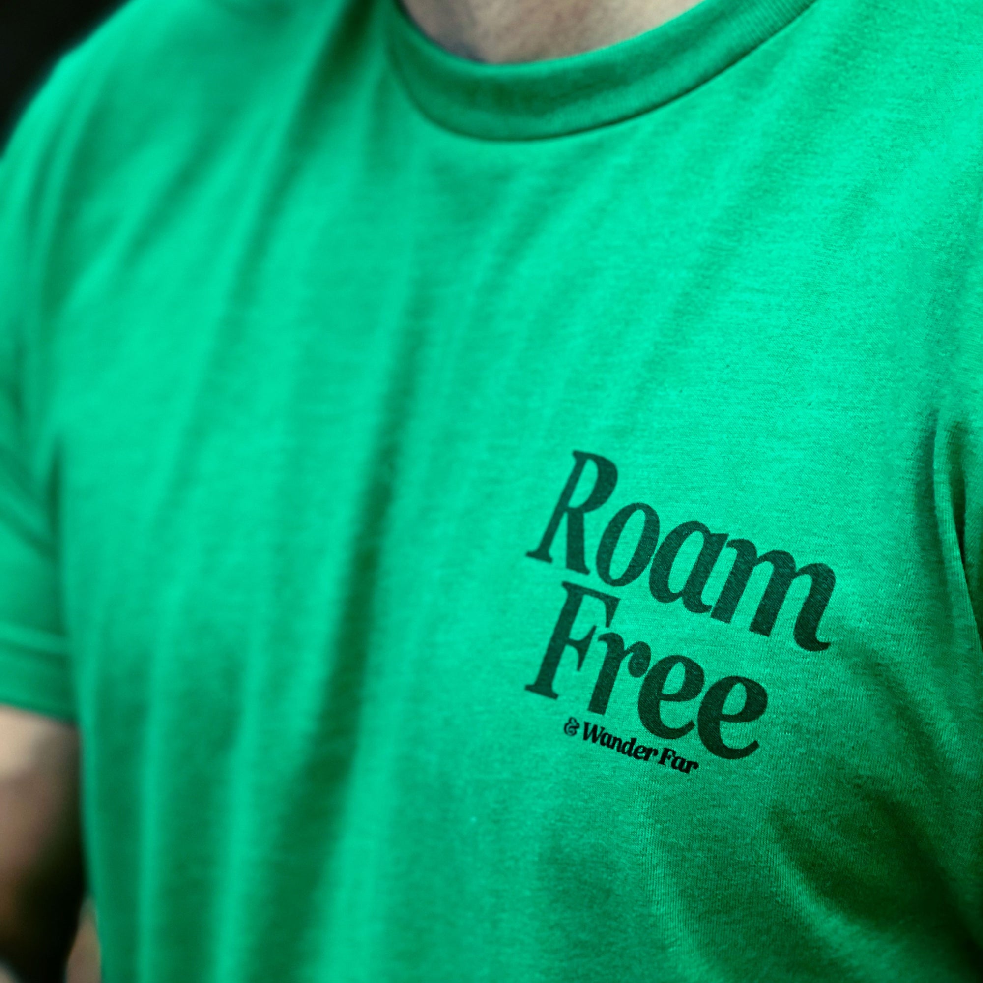 Roam Free & Wander Far 'Explorer Tee' | Lightweight Blend |