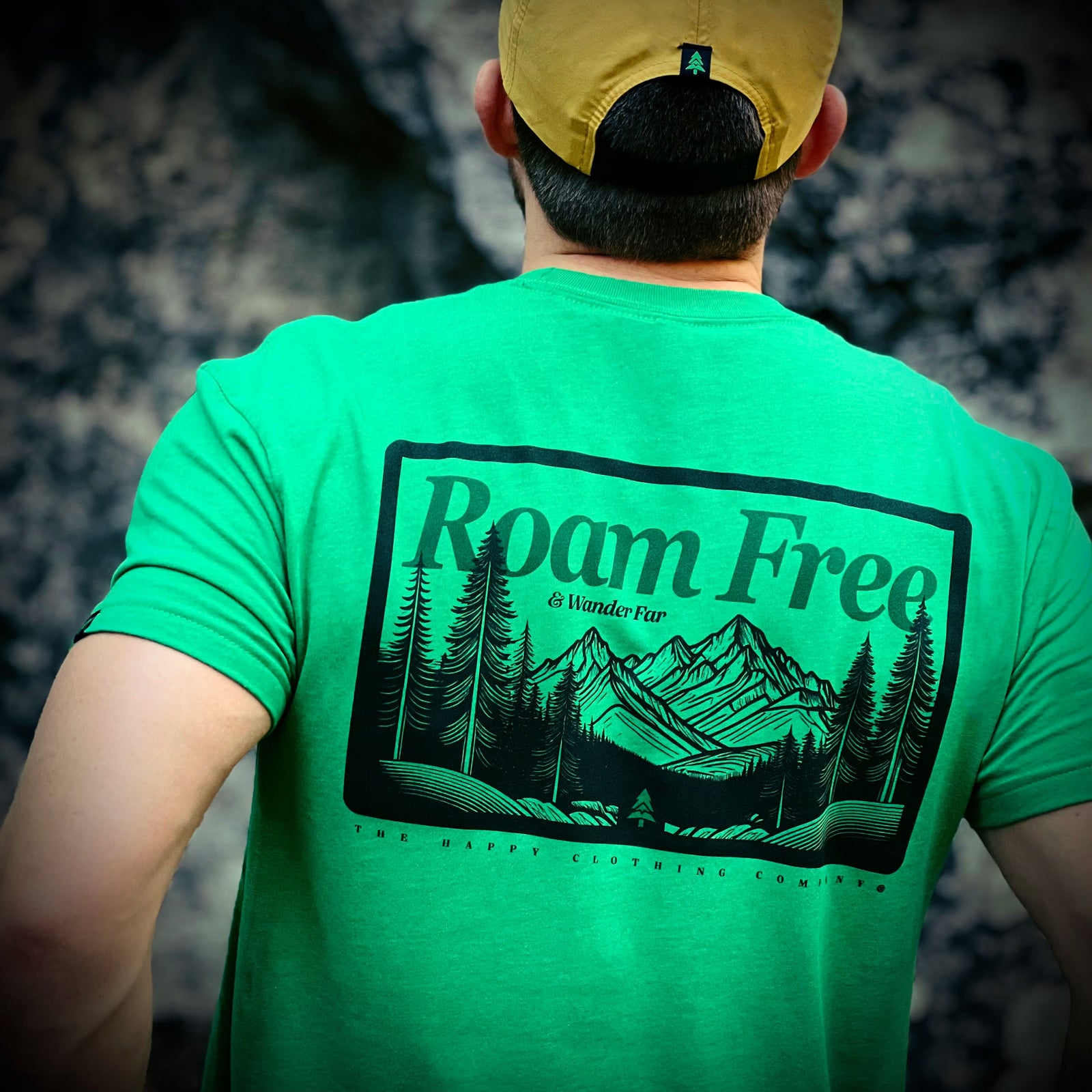 Roam Free & Wander Far 'Explorer Tee' | Lightweight Blend |