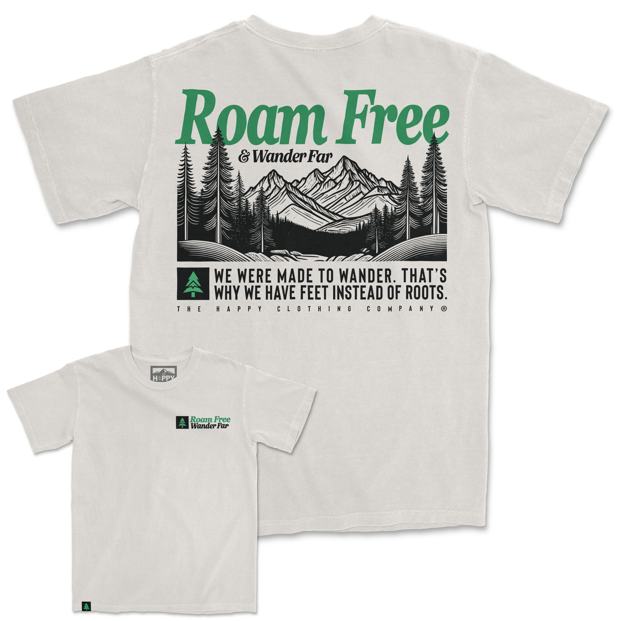 Roam Free & Wander Far Oversized Vintage Tee