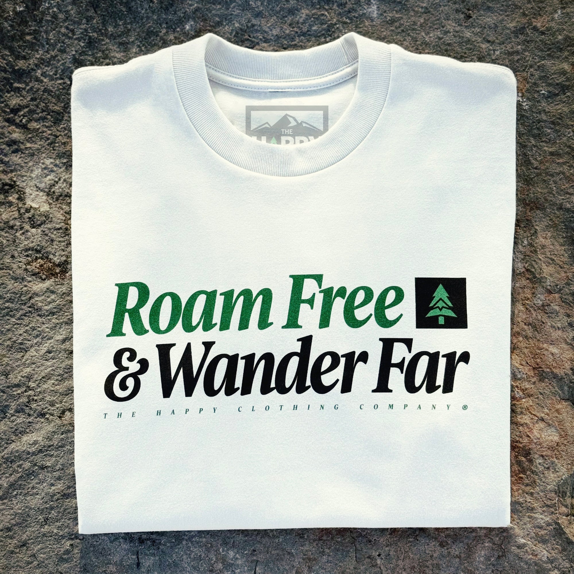 Roam Free & Wander Far 'Vintage Tee' | Oversized Heavyweight |