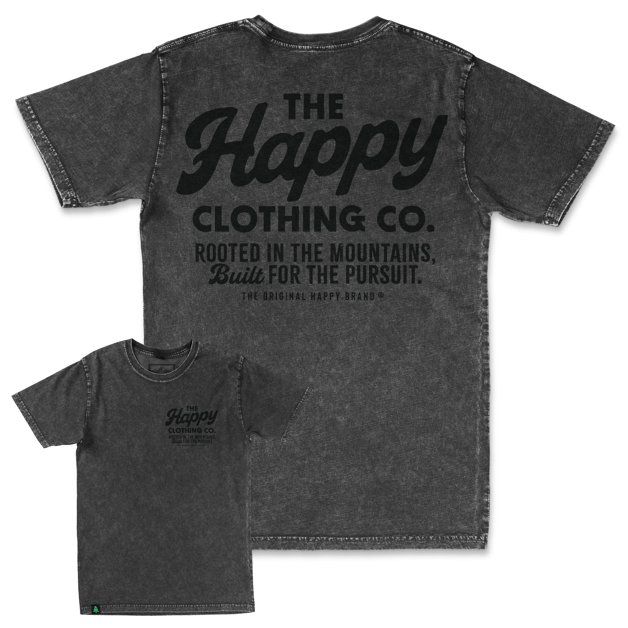 The Happy Clothing Co. Script Lightweight Stone Wash Tee