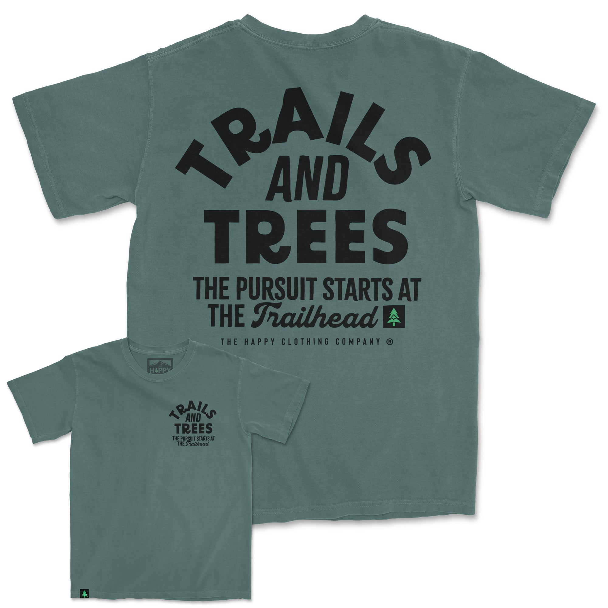 Trails and Trees Nature-Dyed Tee