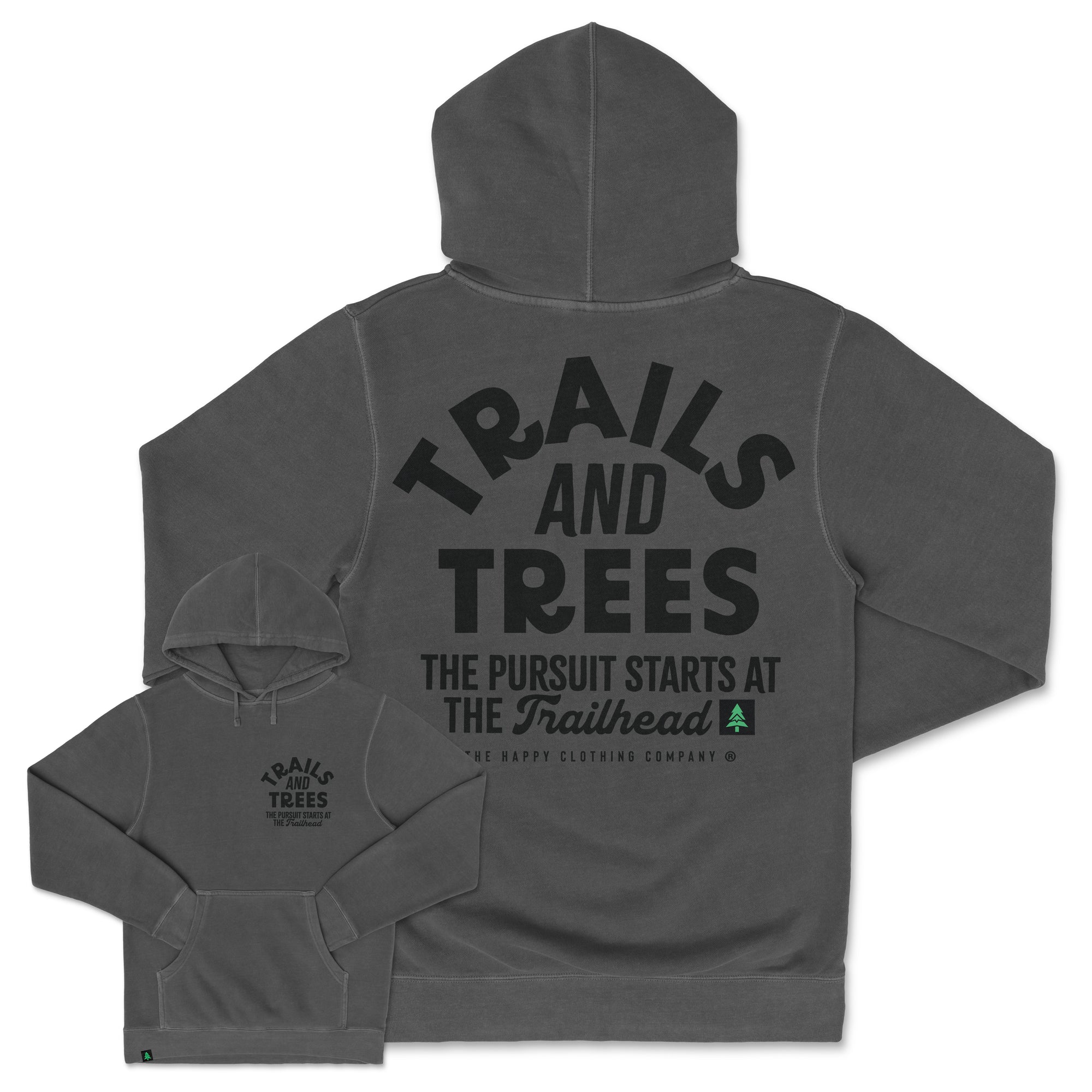 Trails and Trees Nature-Dyed Unisex Hoodie