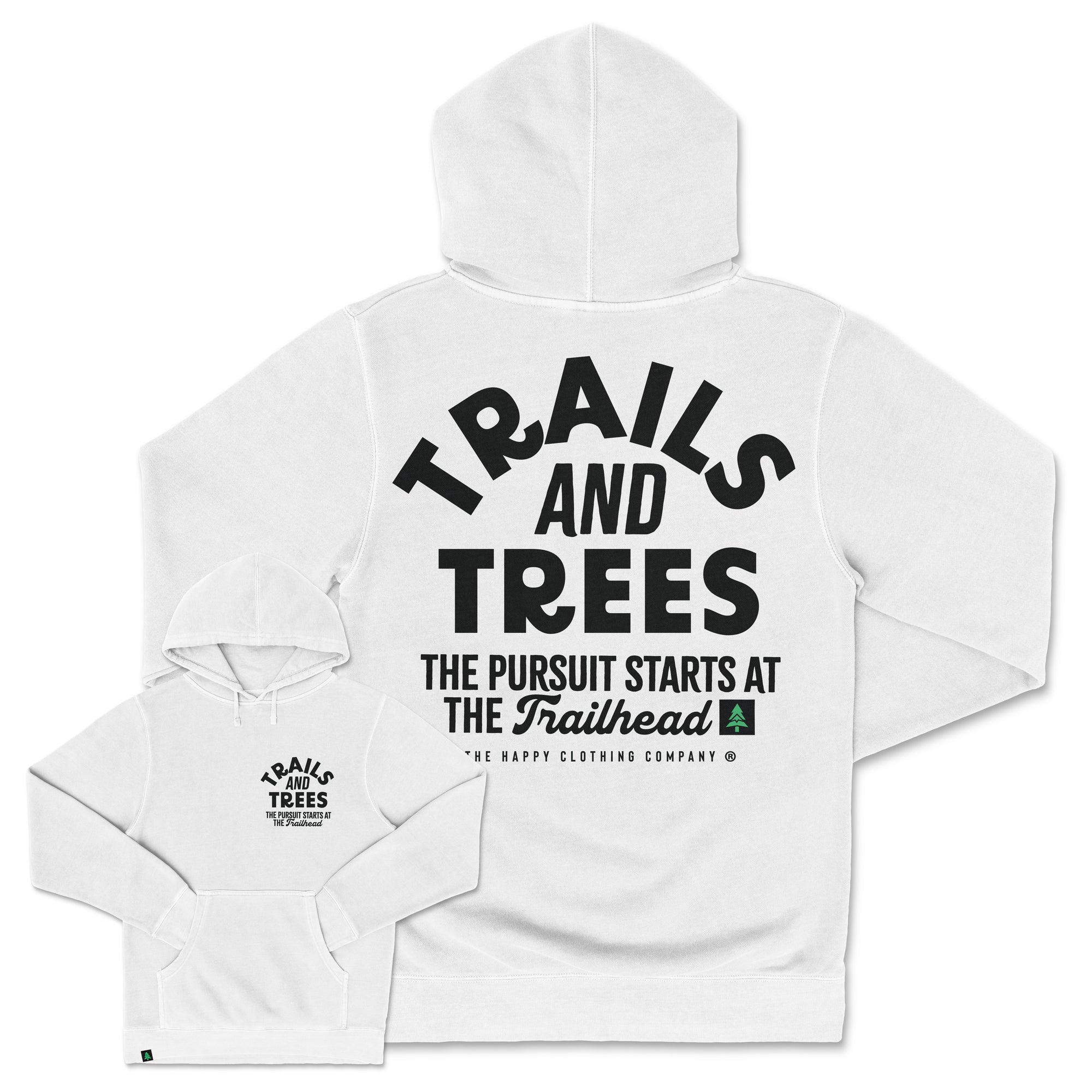 Trails and Trees Nature-Dyed Unisex Hoodie