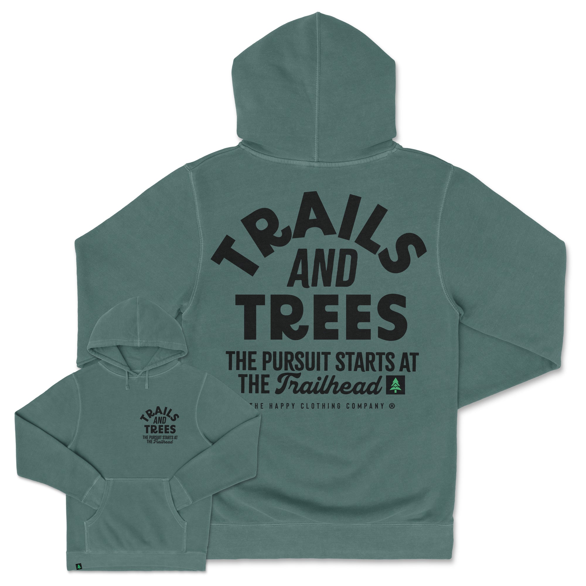 Trails and Trees Nature-Dyed Unisex Hoodie