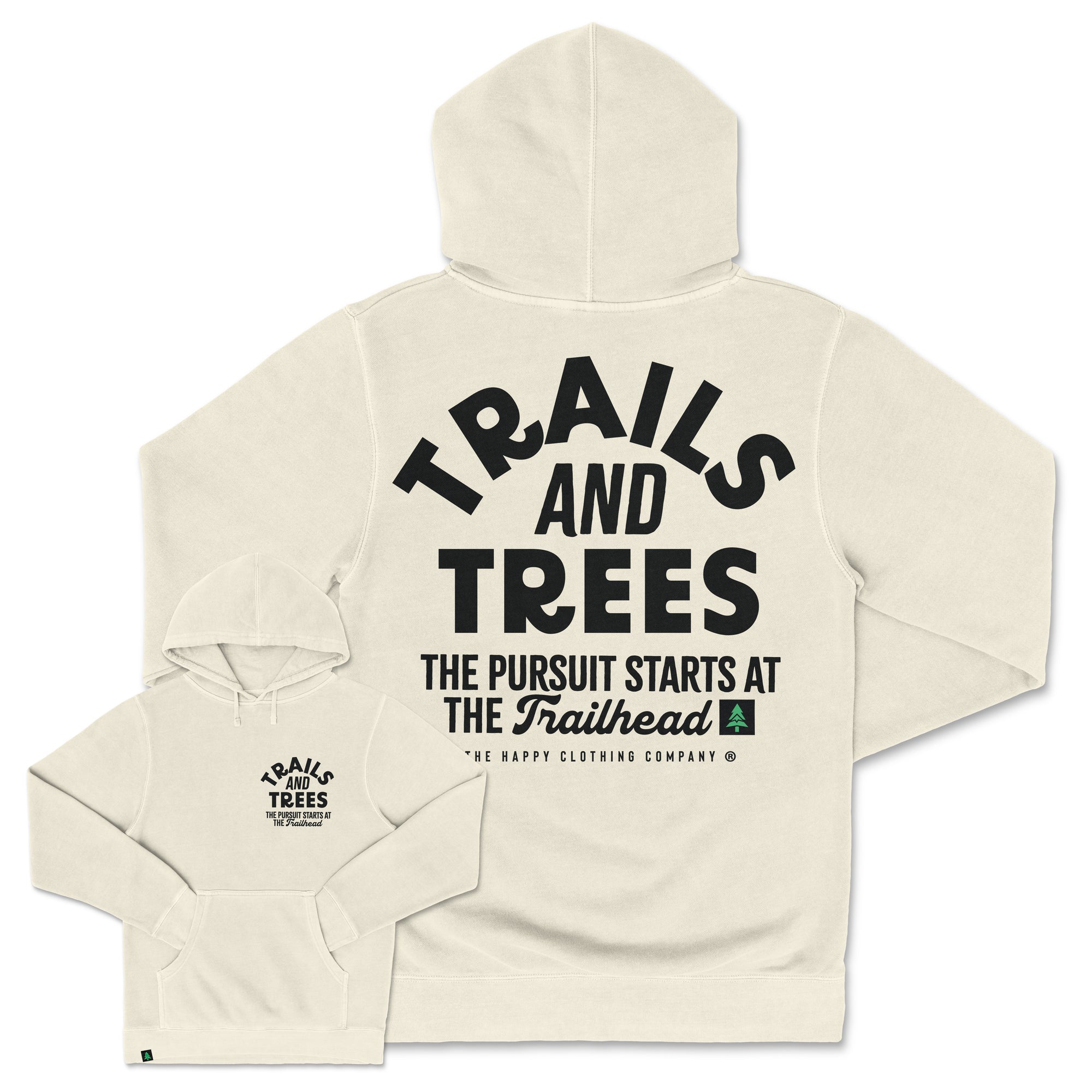 Trails and Trees Nature-Dyed Unisex Hoodie