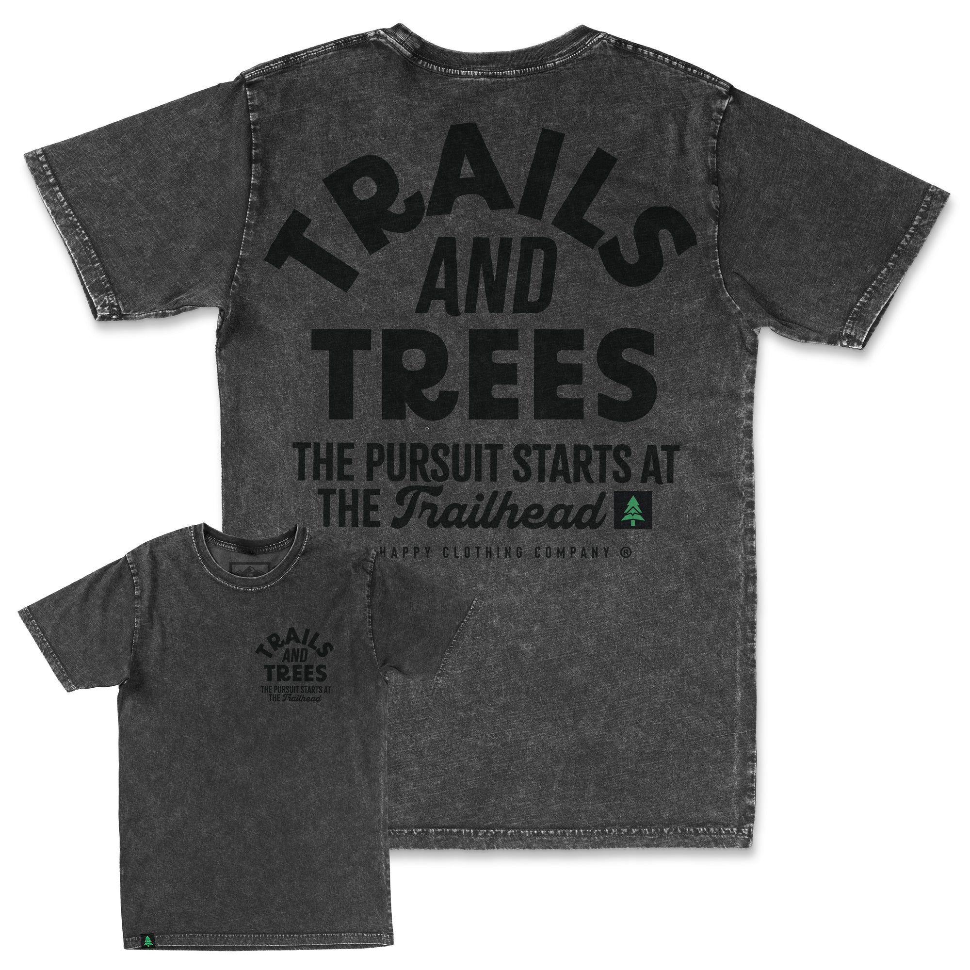Trails and Trees Lightweight Stone Wash Tee