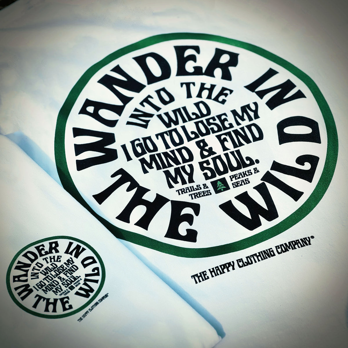 Wander In The Wild Back Print Pigment-Dyed Tee