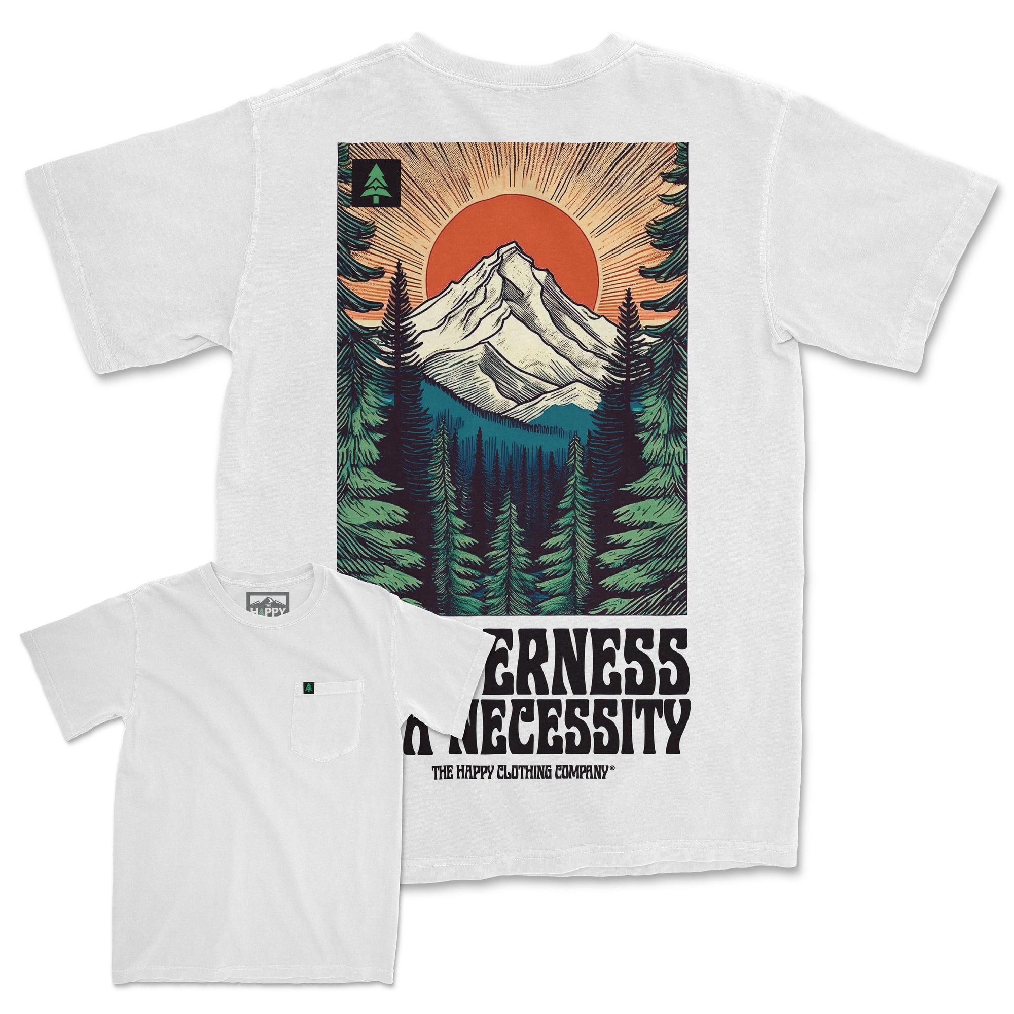 Wilderness Is A Necessity Pigment-Dyed Pocket T-Shirt