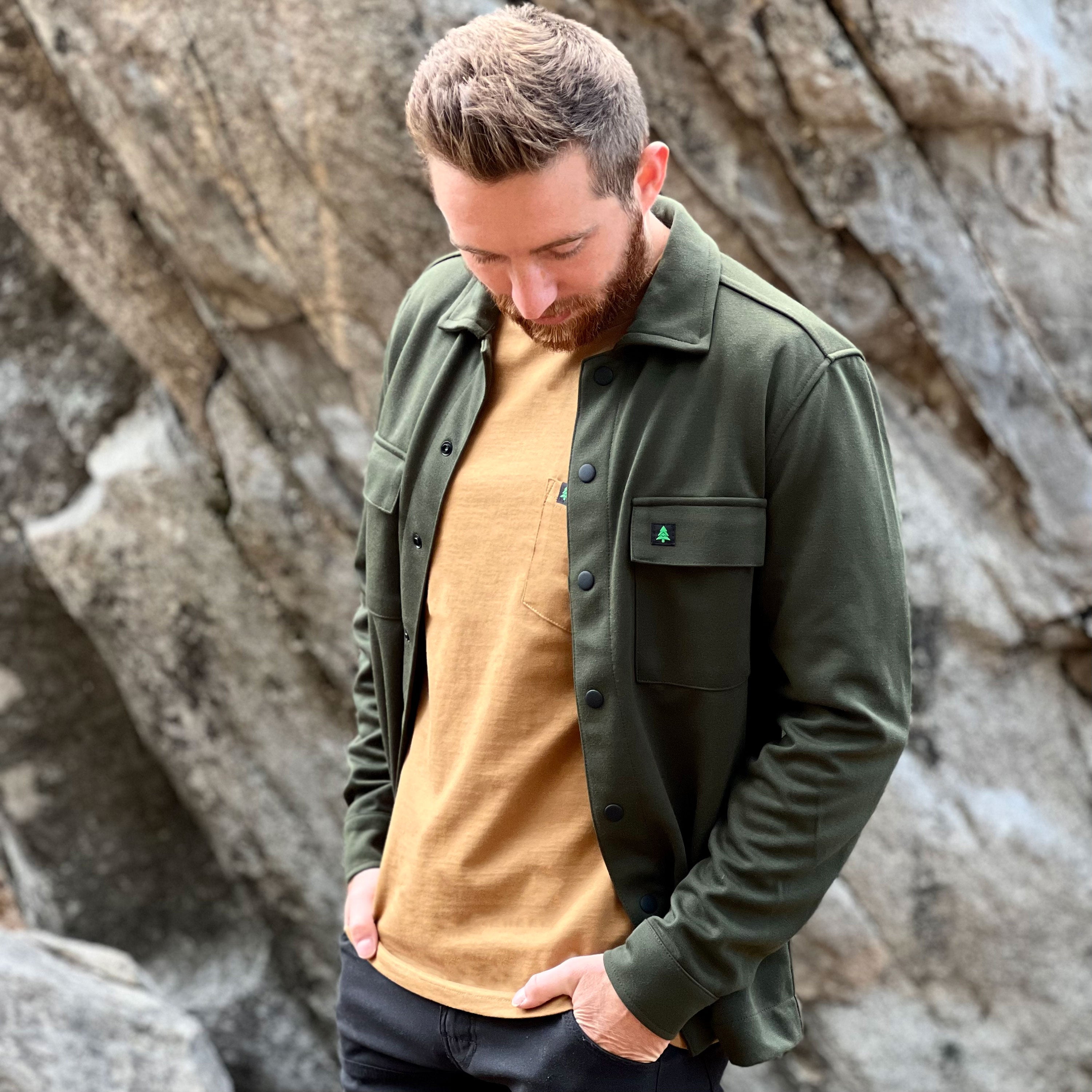 The Trekker Double-Knit Full Snap Jacket - The Happy