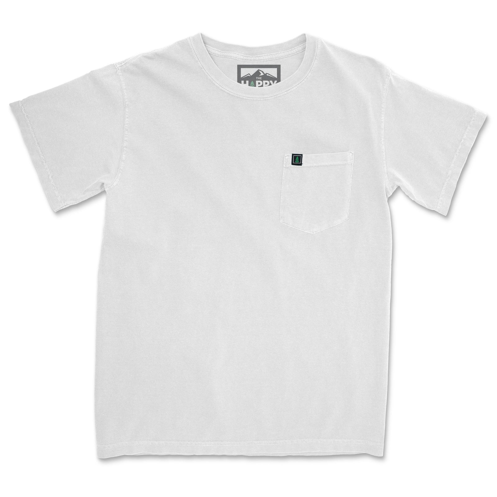 Logo Print Pocket Back Print Pigment Dyed Tee