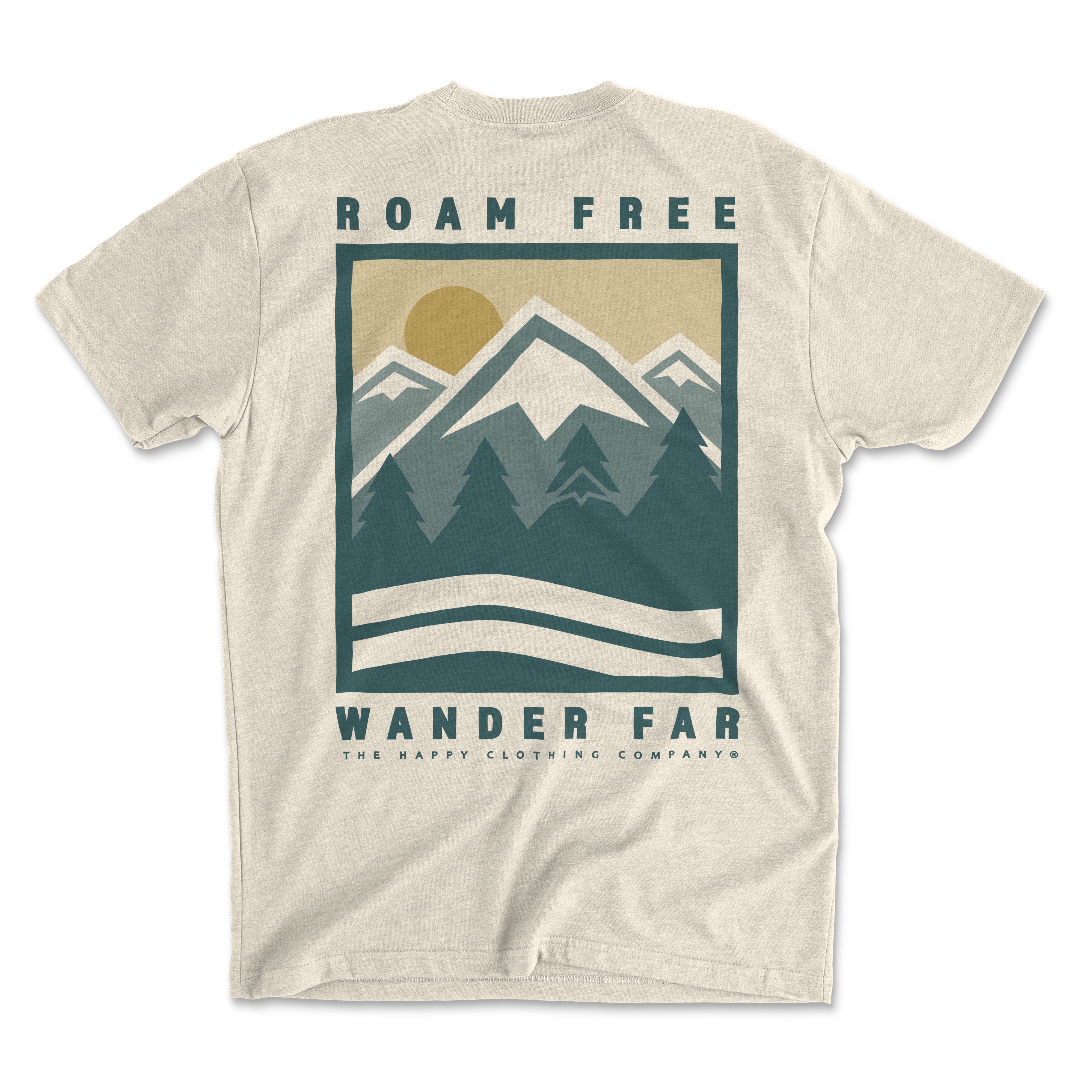 Roam Free Wander Far, Back Print
